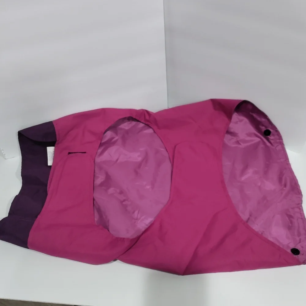 Top paw purple pink dog rain jacket